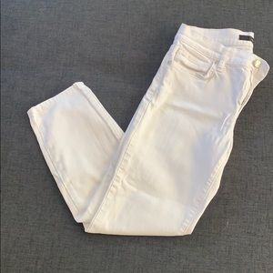 Joe’s white clean slim crop